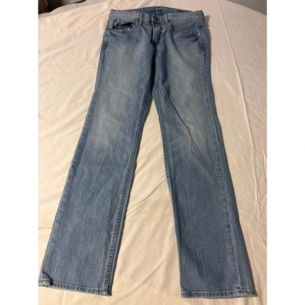 Bonobos Straight Leg slim‎ Jeans Mens 32/34 Light Wash Excellent Denim Casual